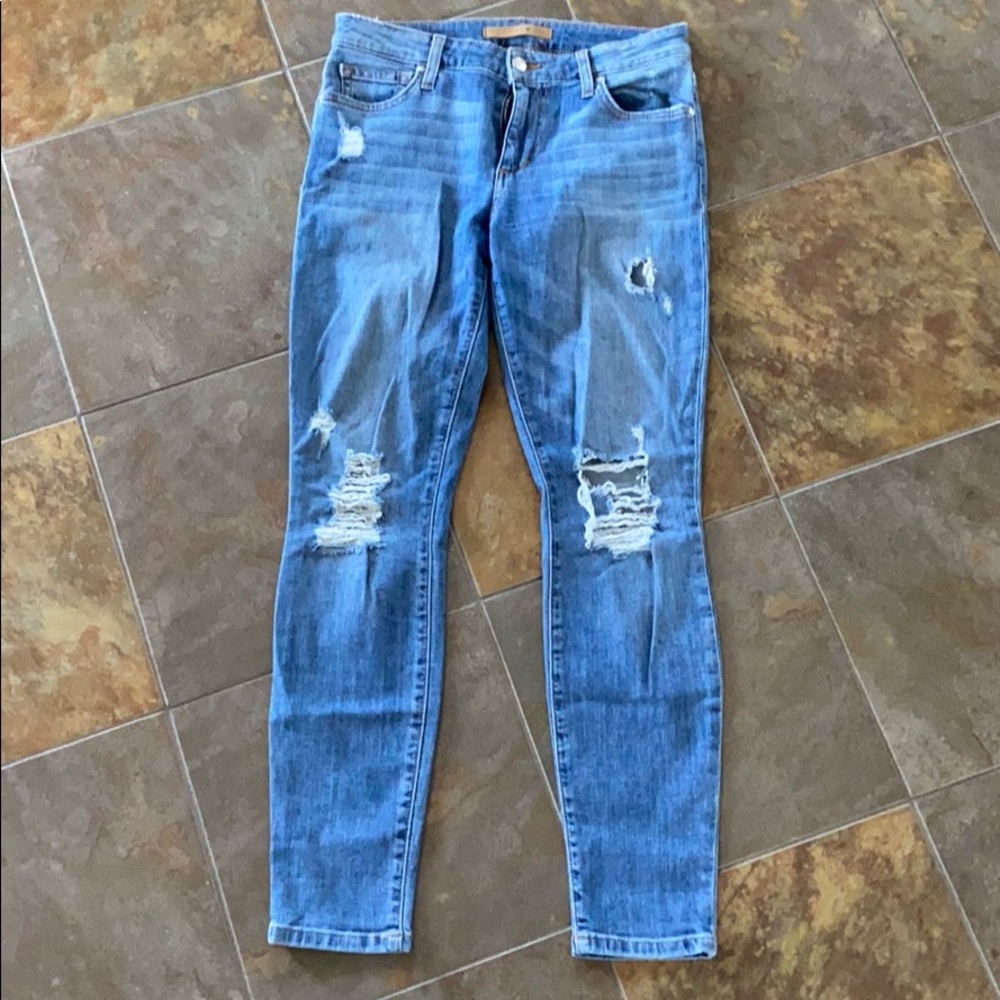 Joe’s jeans ankle skinny distressed size 27